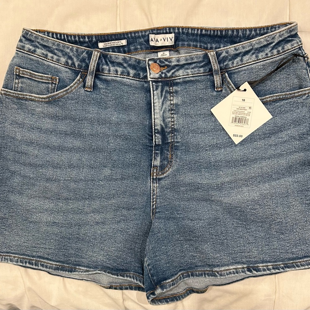 NWT, Ava & Viv, denim shorts